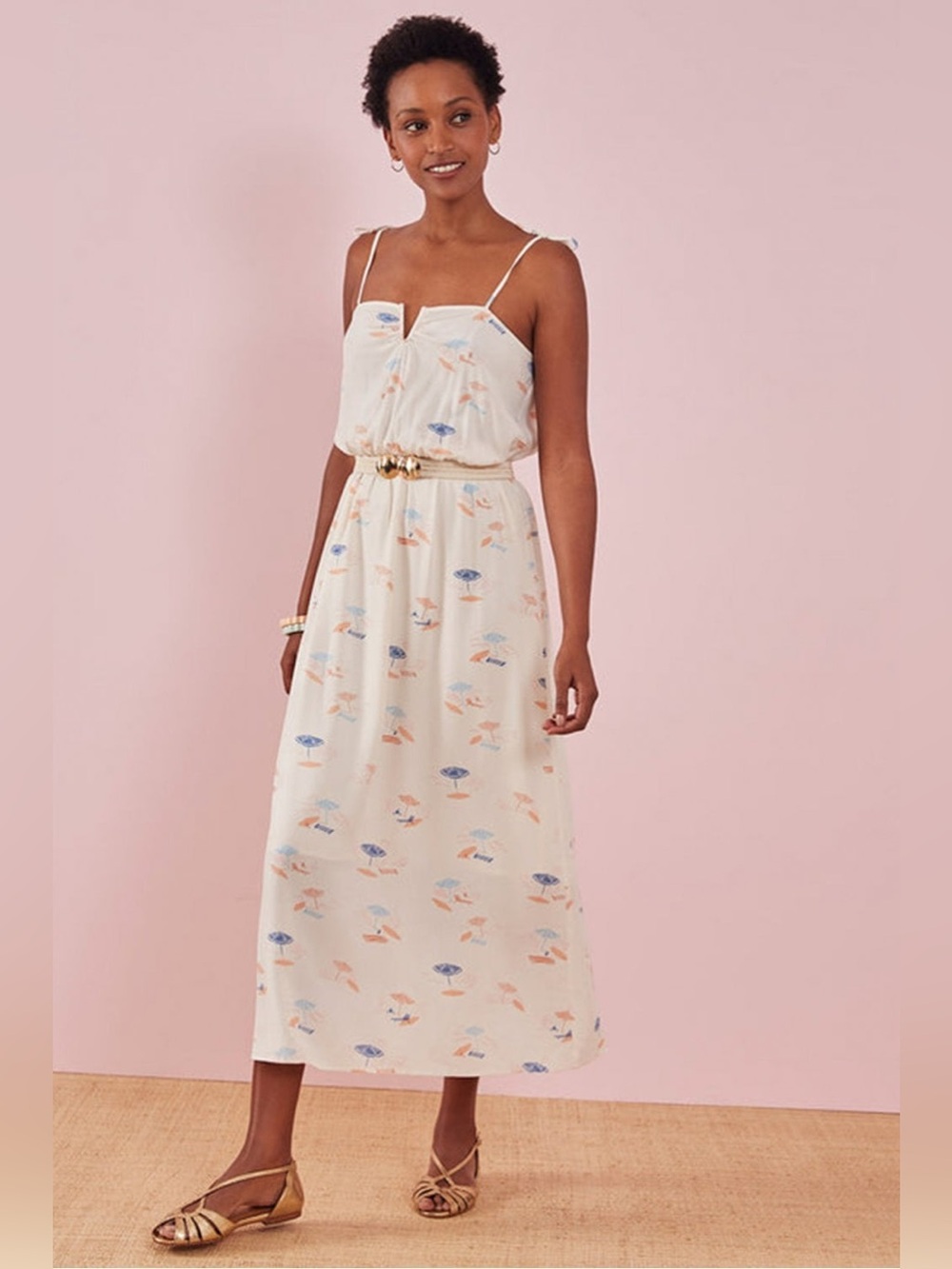 DES PETITS HAUTS ELAINE Print Dress